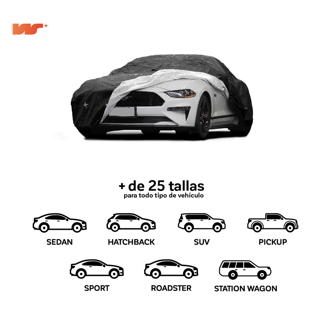 Funda para auto con mas de 25 tallas para todo tipo de autos como suv sedan hatchback pick up deportivo station wagon