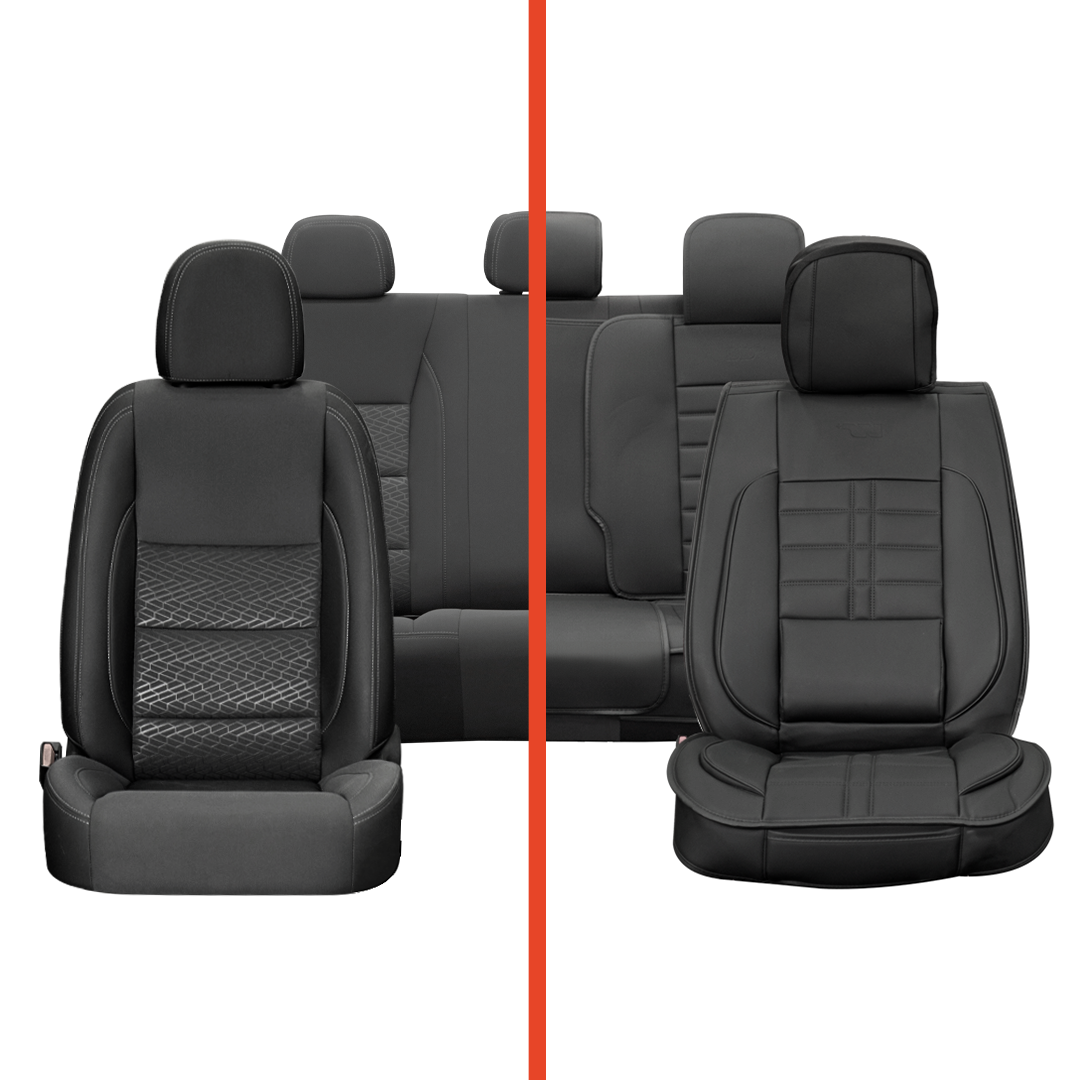 Fundas Asiento Auto Deluxe de Cuerina Adaptable