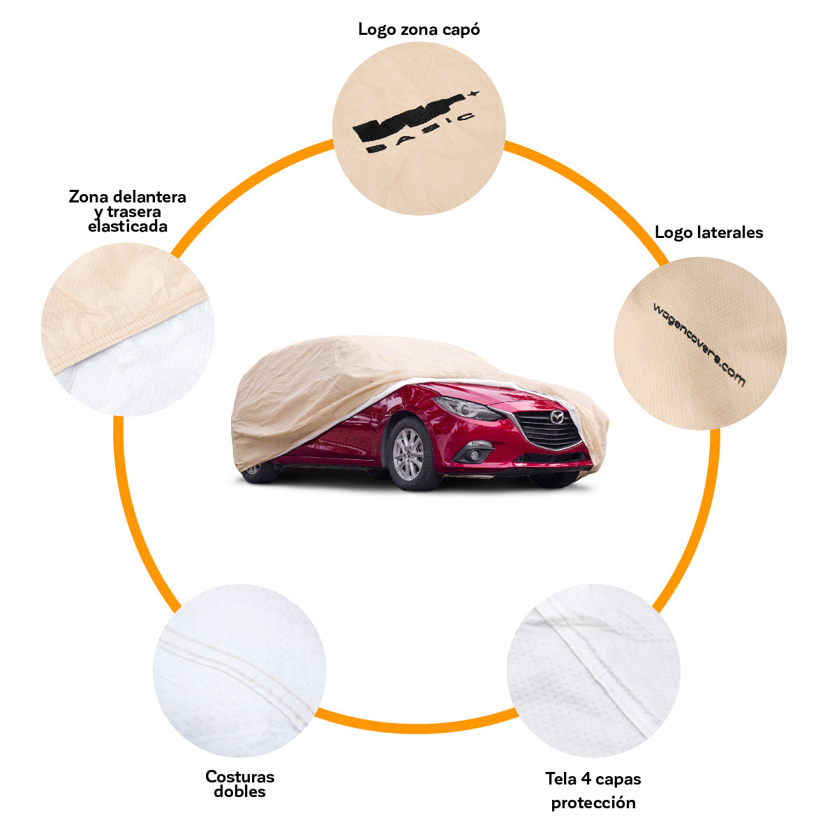 Funda para Auto Impermeable - Basic
